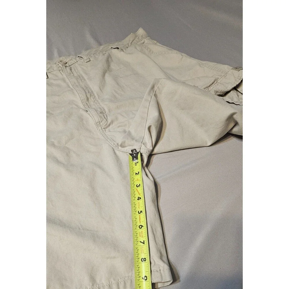 Wrangler Authentic Issue Mens 44 Cargo Shorts Beige Utility Pockets Outdoor Work